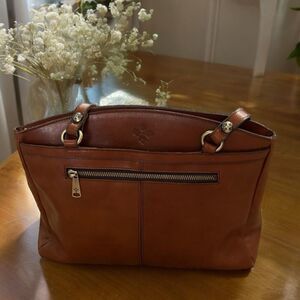 Patricia Nash  Signature Poppy Leather Satchel /Handbag Purse
